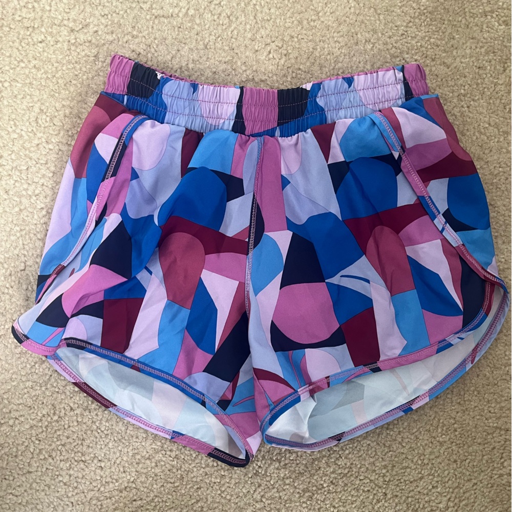All in Motion Kids Colorful Geometric Shorts - Pink, Blue, Purple